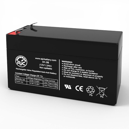 Bsc Preferred B&B BP1.2-12 12V 1.3Ah UPS Replacement Battery AJC-D1.2S-B-0-120098